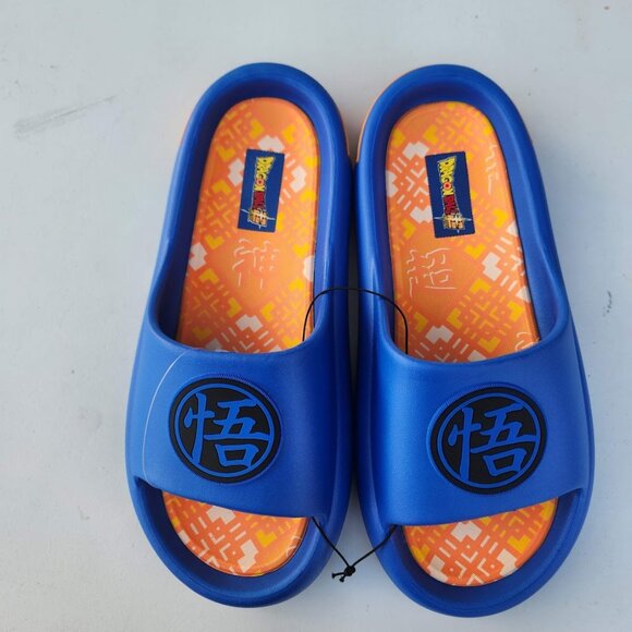NEW DragonBall Z Dragon Ball Z Men’s Size 13 Slippers Sandals Slides Blue Orange - Picture 13 of 16
